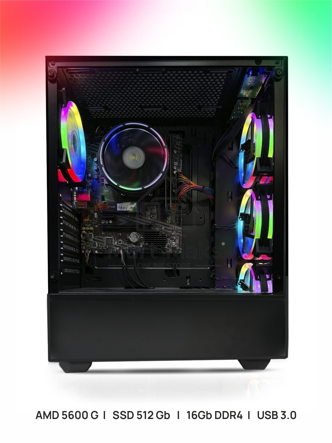 Системный блок ITP Business RYZEN 5600G/16 Gb DDR4/А520/SSD 512Gb/500W/Win10