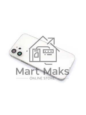 Задняя крышка (корпус) в сборе с рамкой для Apple iPhone 12 Mini белый Задняя крышка (корпус) в сборе с рамкой для Apple iPhone 12 Mini белый