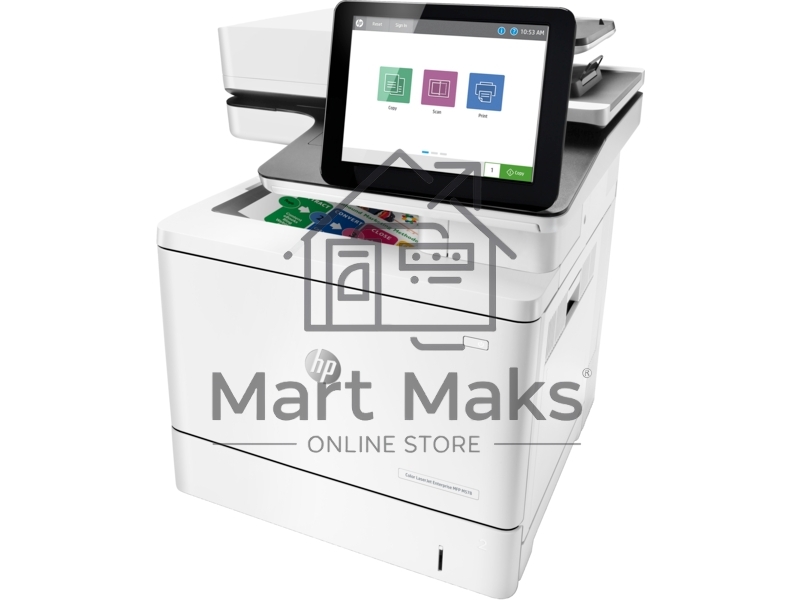 МФУ лазерное HP Color LaserJet Ent M578dn (7ZU85A), A4, цветной, печ. до 38 стр/мин., скан. до 43 стр/мин. (ч/б) 38 стр/мин. (цвет), 1200 x 1200 dpi (печать) 600x600dpi (скан.), USB, RJ-45, Air Print, Mopria