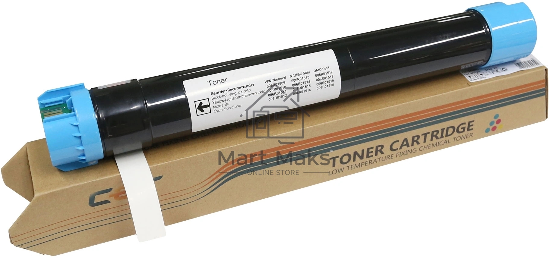 Картридж лазерный (CPT, CE08) 006R01520 для XEROX WorkCentre 7525/7545/7556/7835/7970 (CET) Cyan, 360г, 15000 стр., CET141210