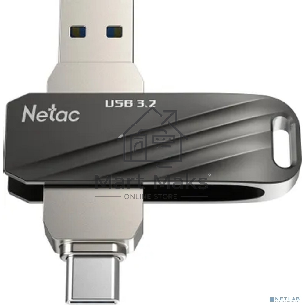 Флешка USB R/W Netac US11 32GB USB3.0+TypeC Dual Flash Drive