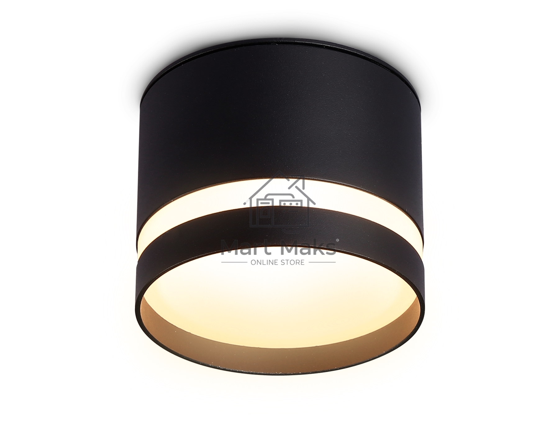 Светильник Ambrella light TN6572 BK черный IP44 GX53 max 15W D82*65