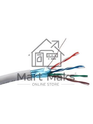 Кабель Exegate FTP 4 пары кат.5e Exegate медь, экран, 305м pullbox, серый