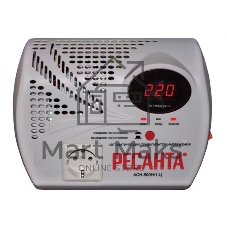 Стабилизатор напряжения Ресанта АСН- 500 Н/1-Ц 63/6/9 Стабилизатор 220В±8%, Габариты 260х200х110, Вес 2,6кг