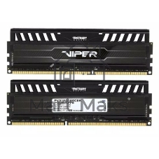 Оперативная память Patriot Viper 3, DDR3, 16GB (2x8 GB), 1600 MHz, CL9, DIMM, радиатор, черный