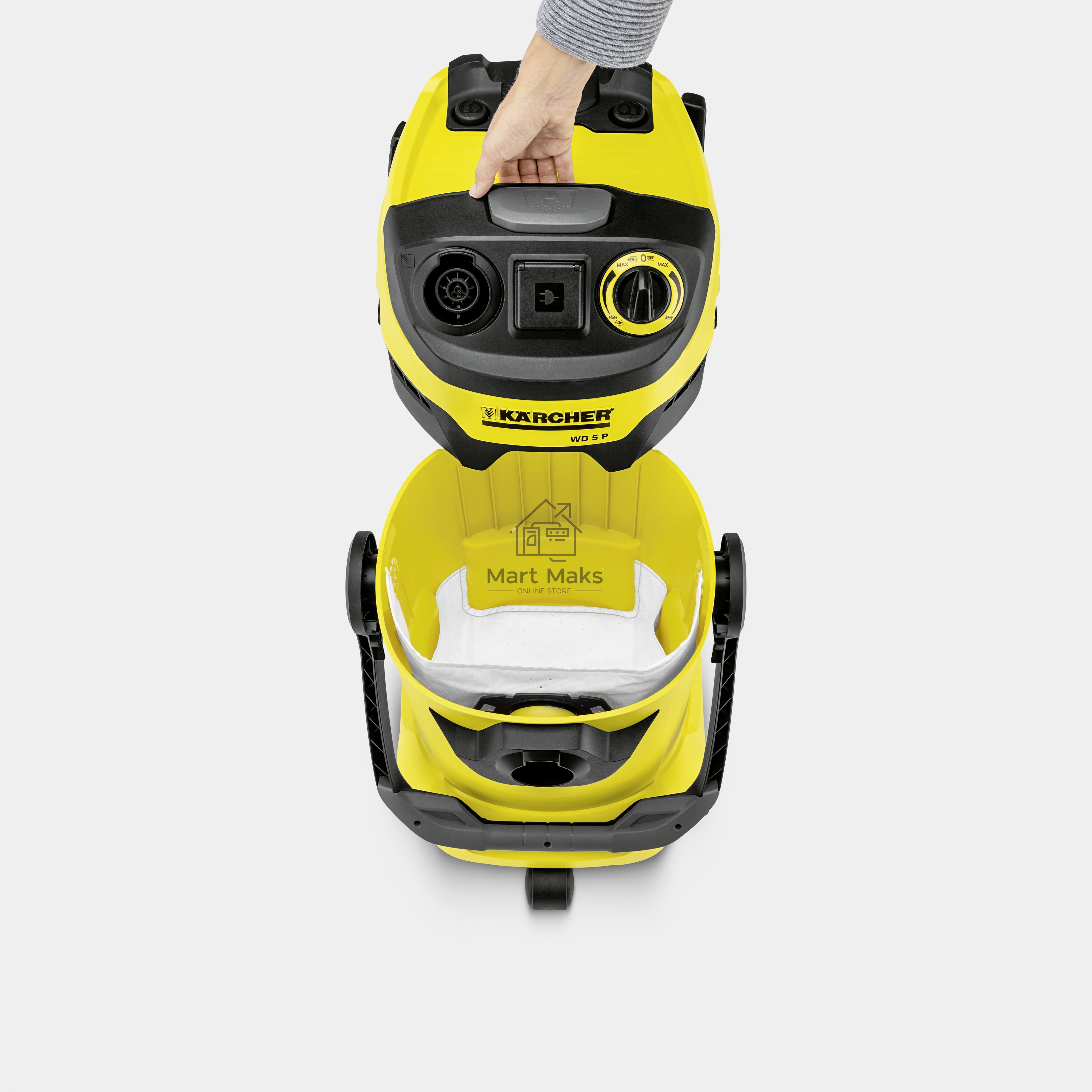 Мешки для сбора пыли Karcher, комплект 4 шт., из нетканого материала, для пылесосов WD 4/5/6, 2.863-006.0
