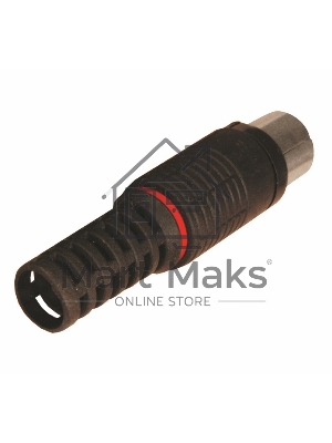 Разъем гнездо TV без пайки черный PROCONNECT