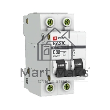 Выключатель автоматический EKF mcb4729-2-50C 2P 50А (C) 4,5кА ВА 47-29 Basic