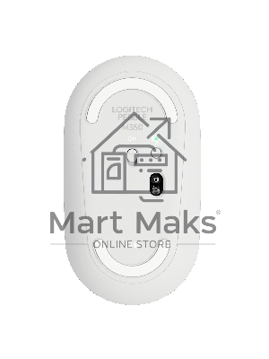 Мышь беспроводная Logitech Pebble M350 белый, 1000 dpi, радиоканал, Bluetooth, USB, кнопки - 3