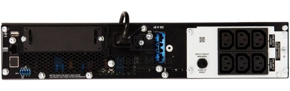 Источник бесперебойного питания APC Smart-UPS SRT, 1000VA/1000W, On-Line, Extended-run, Rack 2U (Tower convertible), черный