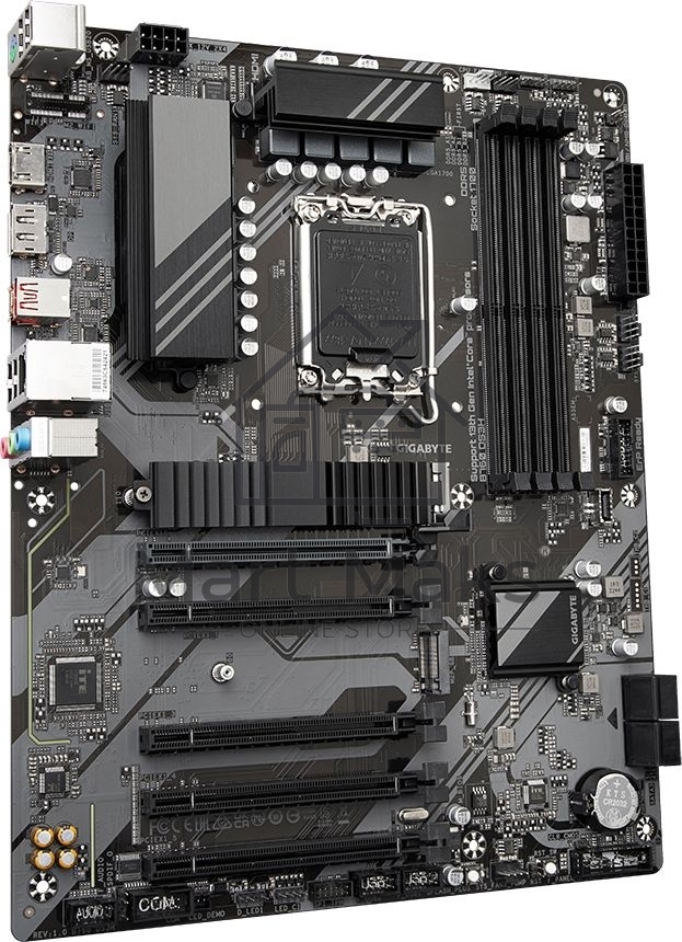 Материнская плата Gigabyte B760 DS3H, LGA 1700, Intel B760, 4xDDR5, 4xSATA, 2xM.2, 1xPCIe 4.0 x16, 4xPCIe 3.0 x1, 1xHDMI, 1xDP, 1x 1Gb LAN, 1xUSB 3.2 Gen 2, 1xUSB 3.2 Gen 2x2, 4xUSB 2.0, 3x3.5 мм, 7.1, ATX