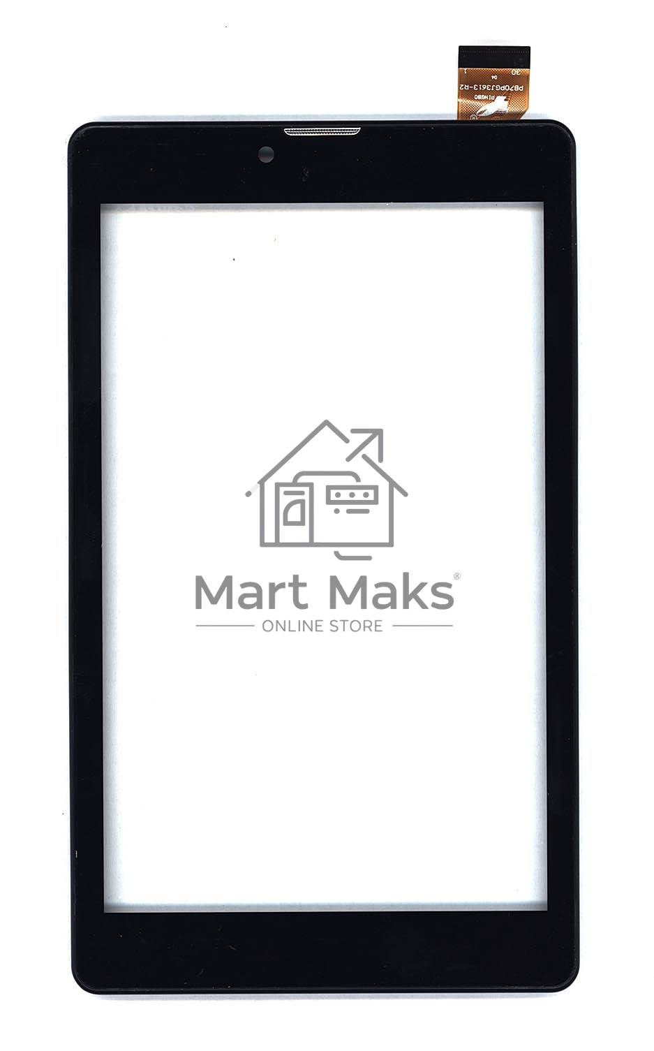 Сенсорное стекло (тачскрин) для Irbis TZ732, черное с рамкой