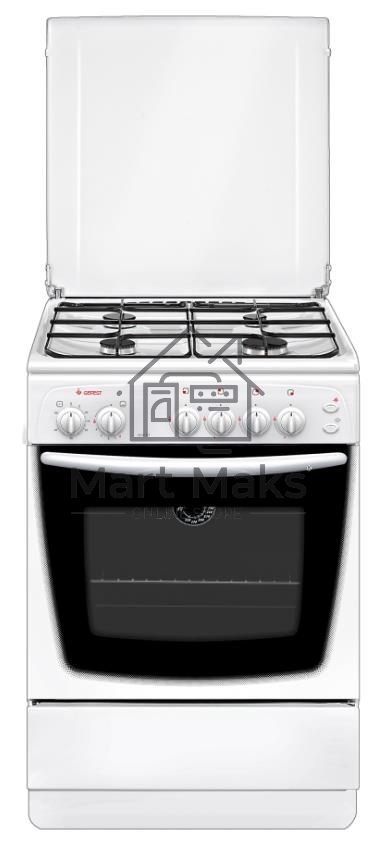 Плита газовая Gefest ПГ 1200 С5 белый, конфорок 4 шт, духовка 63 л, 60 см x 85 см x 60 см