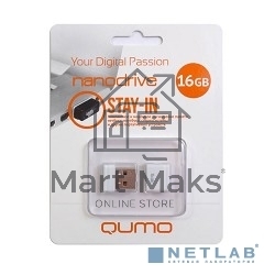 Флешка USB QUMO 16GB NANO QM16GUD-NANO-W White