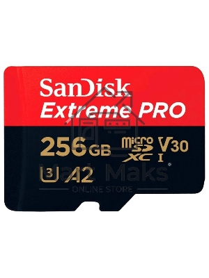 Флеш карта Sandisk Extreme Pro microSDXC 256Gb + SD Adapter + Rescue Pro Deluxe 200Mb/s