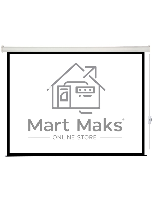 Экран с электроприводом Lumien Eco Control 183x244 см (раб. область 175х236 см) Matte White черная кайма по периметру 4:3