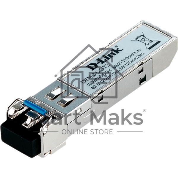  Трансивер D-Link 312GT2/A1A, SFP Transceiver with 1 1000Base-SX+ port.Up to 2km, multi-mode Fiber, Duplex LC connector, Transmitting and Receiving wavelength: 1310nm, 3.3V power.