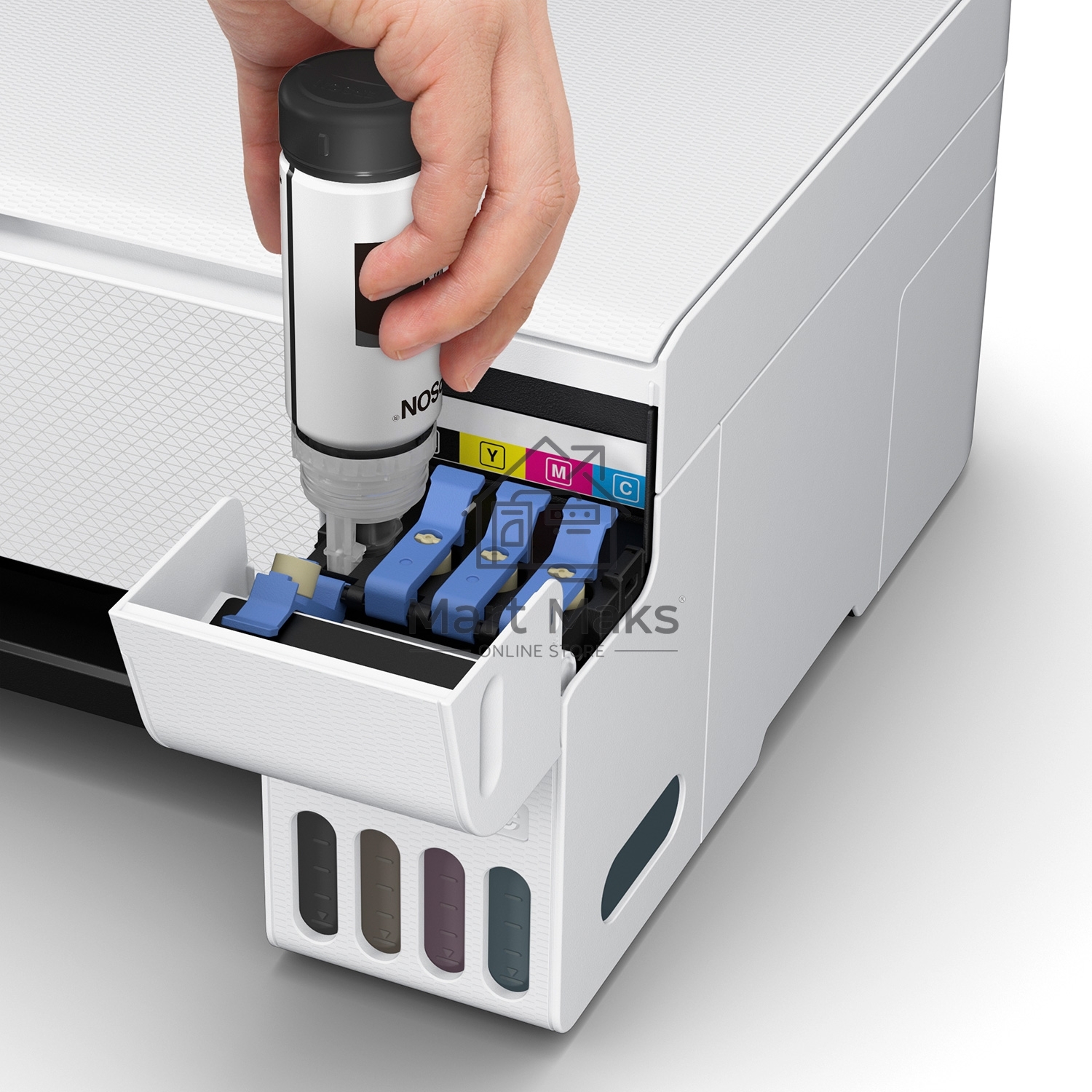 МФУ струйный Epson L3256 (C11CJ67407/C11CJ67414/C11CJ67421/C11CJ67519/C11CJ67504/C11CJ67524/C11CJ67516), A4 цветное, печ. до 10 стр/мин. (ч/б) до 5 стр/мин. (цвет), 1440 x 5760 dpi (печать) 1200x2400dpi (скан.), USB, Wi-Fi