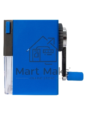 Точилка для карандашей механическая Kw-Trio 305Ablu 1 отверстие 8мм пластик синий