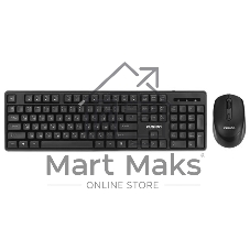 Комплект клавиатура+мышь Fusion GKIT-752 беспроводной, USB, 1000 DPI, чёрный