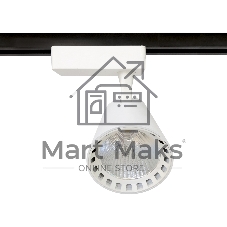 Трековый однофазный светодиодный светильник Ambrella light GL5975 WH белый LED 24W 4200K 24°