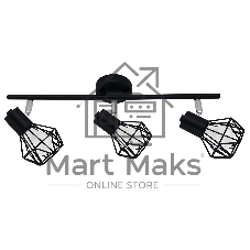 Светильник Ambrella light TR8622/3 BK/CH черный/хром E27*3 max 40W 460*91*175