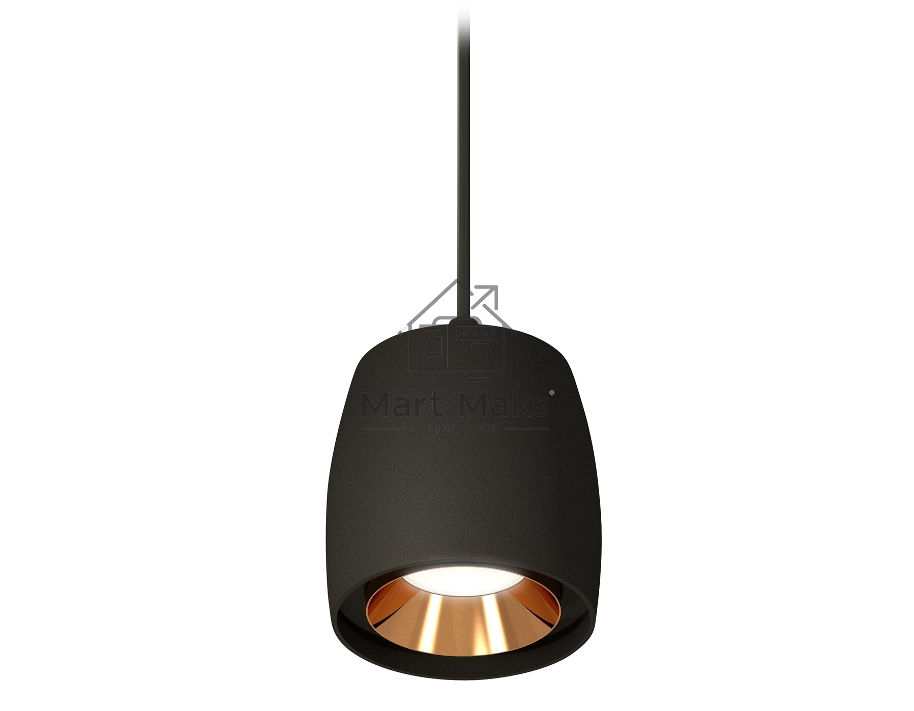 Светильник Ambrella Light XP1142001 SBK/PYG черный песок/золото желтое полированное MR16 GU5.3 (A2311, C1142, N7034)