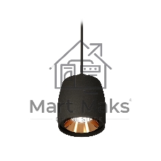 Светильник Ambrella Light XP1142001 SBK/PYG черный песок/золото желтое полированное MR16 GU5.3 (A2311, C1142, N7034)