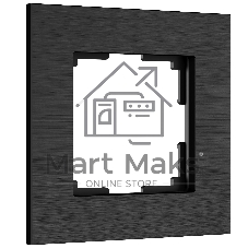 Рамка на 1 пост WERKEL AluMax (черный алюминий) W0013508