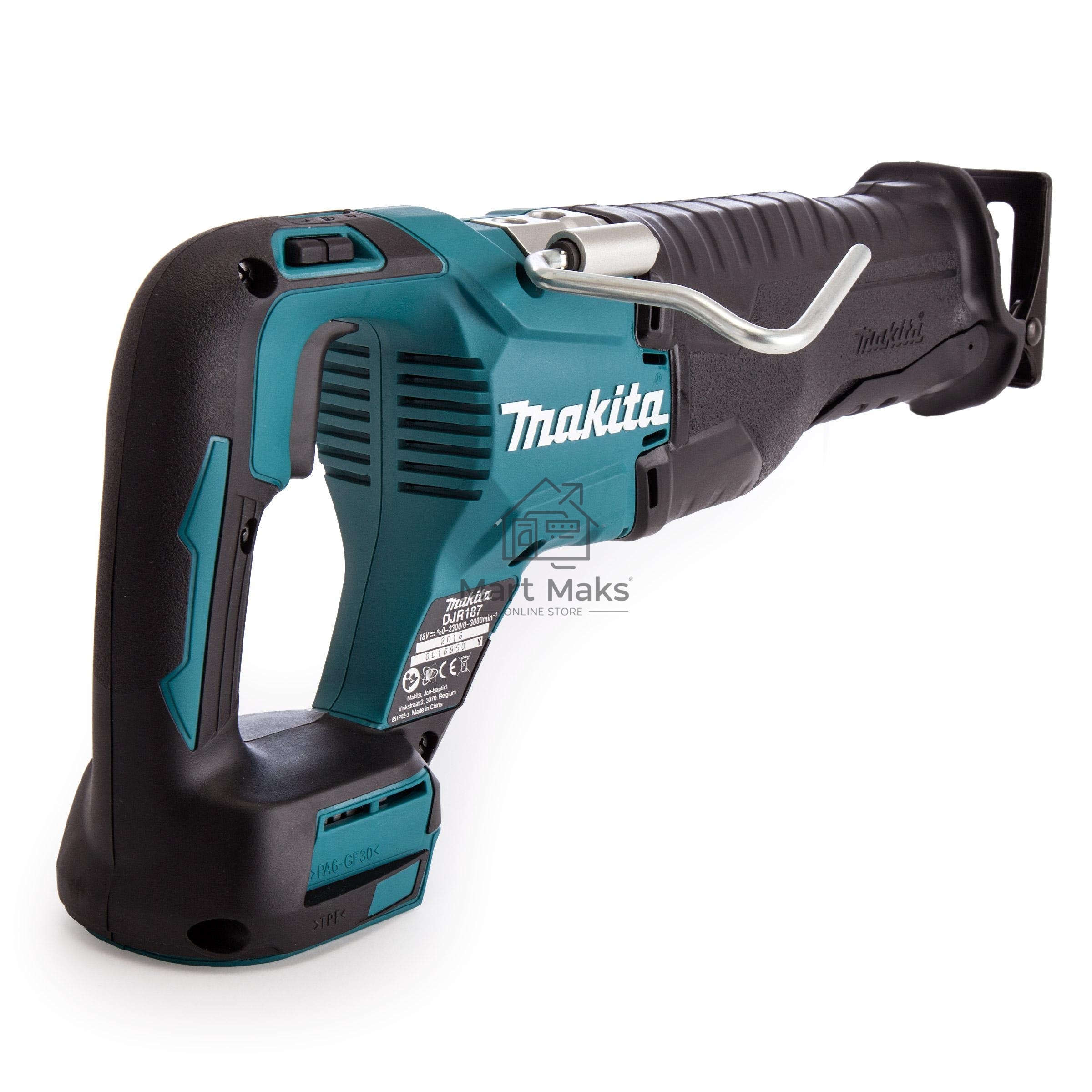 Ножовка MAKITA DJR187Z 18В. Li-ion. 0-3000об\м. х-32мм. рез-255мм