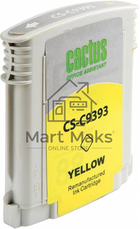 Картридж струйный Cactus CS-C9393 желтый для №88 HP Officejet Pro K550 (29ml)