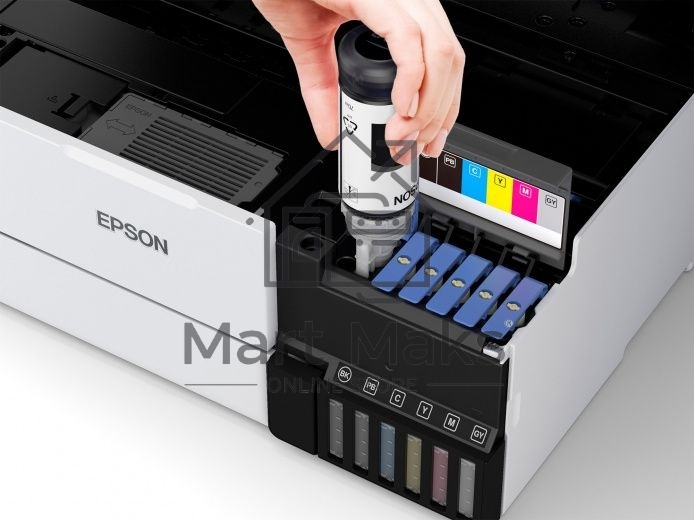 МФУ струйный Epson L8160 (C11CJ20404/403/402) A4 Duplex Net WiFi USB RJ-45 черно-белый