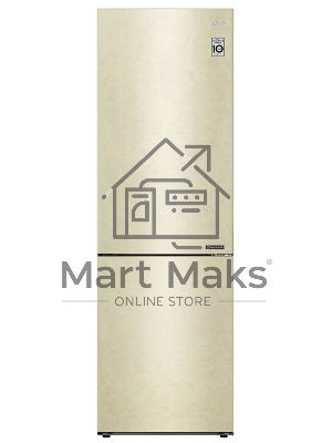 Холодильник LG GA-B509CECL бежевый, двухкамерный, 277/107л, морозилка снизу, No Frost