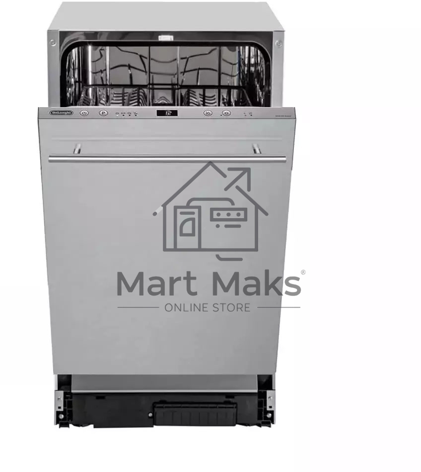 Встраиваемая посудомоечная машина DeLonghi DDW 06S Basilia, серебристый, 44.8 см, 9 компл., 49 дБ, класс A++