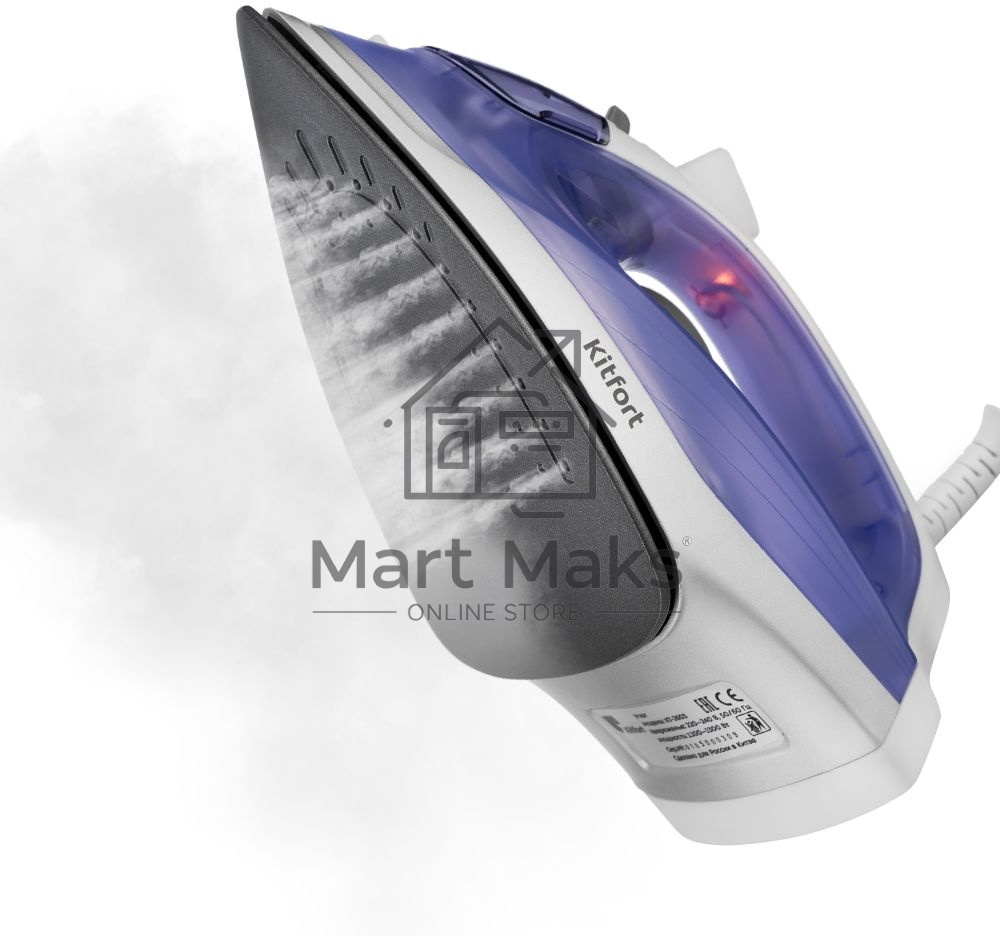 Утюг Kitfort KT-2603 1300Вт белый/фиолетовый