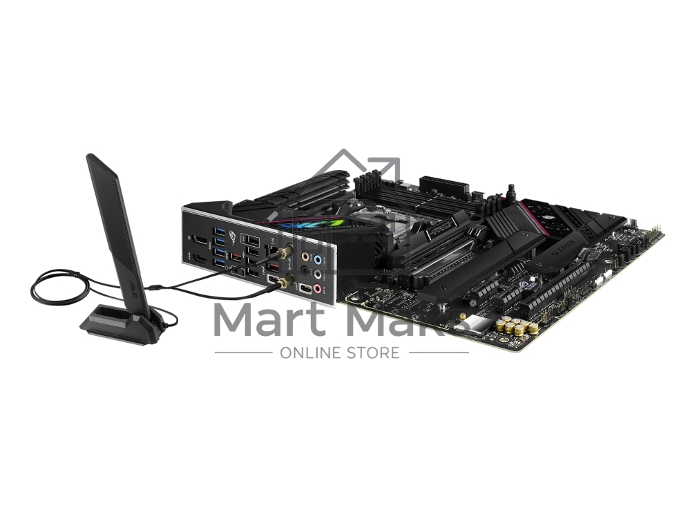 Материнская плата ASUS ROG STRIX B650E-F GAMING WIFI, AM5, AMD B650, 4xDDR5, 4xSATA, 3xM.2, 1xPCI-E 5.0 x16, 1xPCI-E 4.0 x4, 2xPCI-E x1, 1xHDMI, 1xDP, 1x 2.5Gb LAN, 4xUSB-A 2.0, 4xUSB-A 3.2 Gen 1, 2xUSB-A 3.2 Gen 2, 1xUSB-C 3.2 Gen 2, 1xUSB-C 3.2 Gen 2x2,