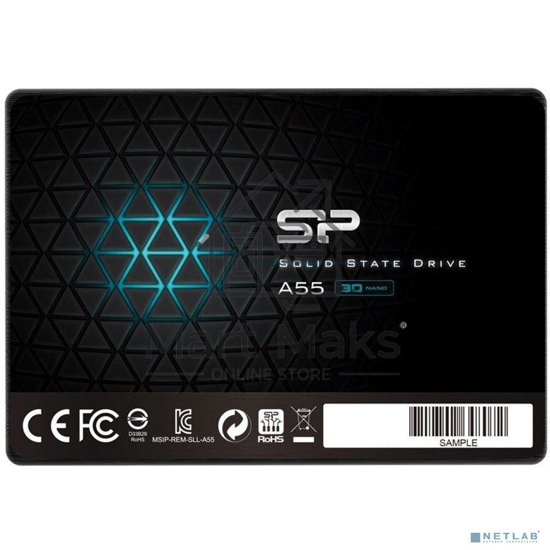 Накопитель SSD Silicon Power Ace A55, 1Tb, SATA III, 2.5