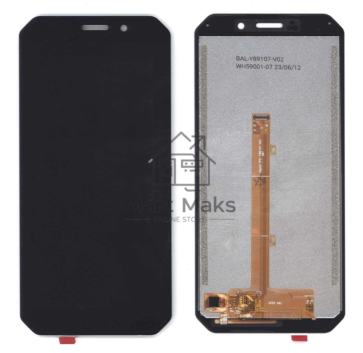 Дисплей для Doogee S51 в сборе с тачскрином черный