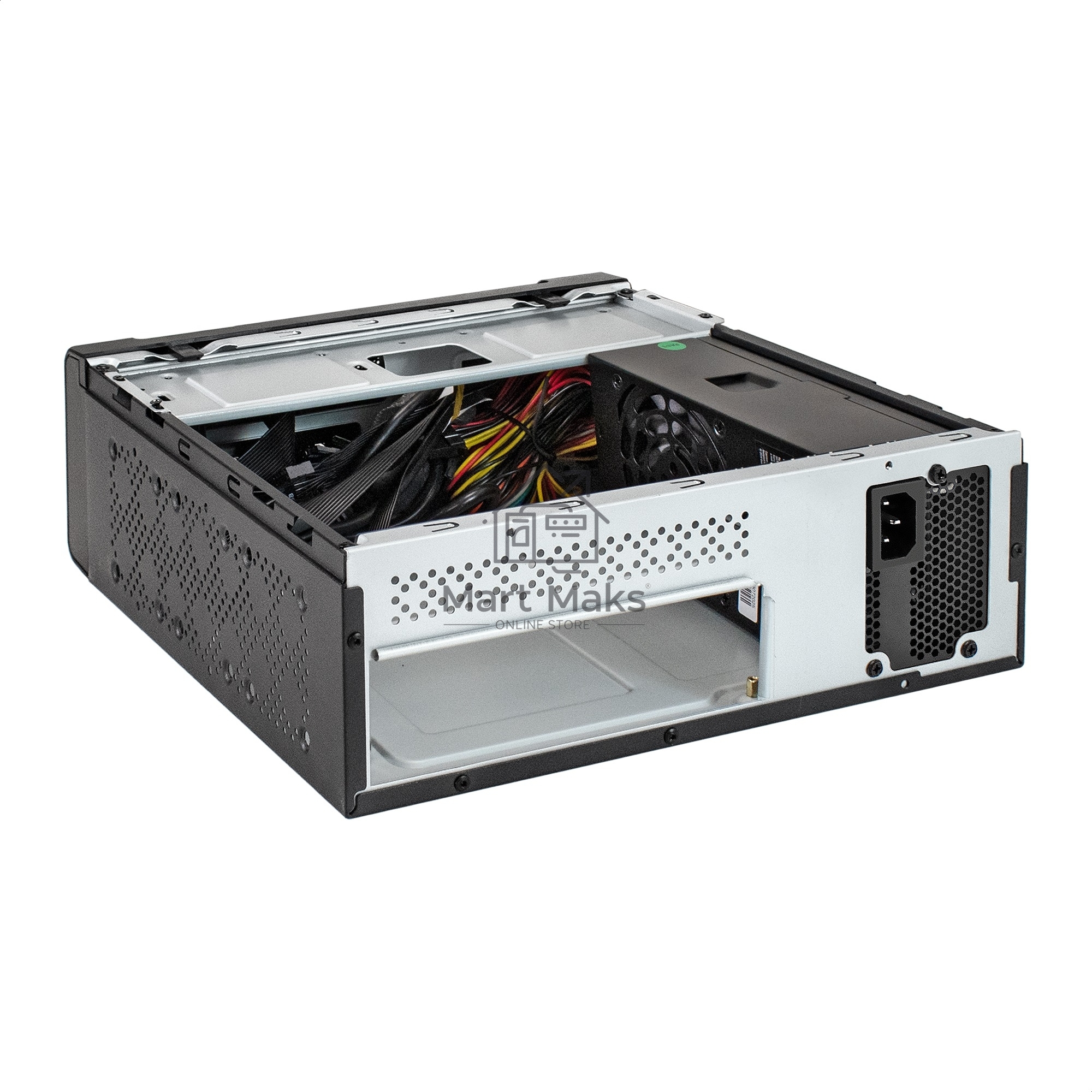 Компьютерный корпус Desktop ExeGate FL-102-TPS450 (mini-ITX, БП TPS450 с вент. 8см, 2*USB + 1*USB 3.0, аудио, черный)