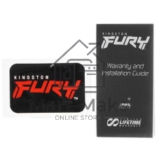 Оперативная память Kingston Fury Beast, DDR5, 32Gb (1x32GB), 6000MHz, CL36, DIMM, с радиатором, белый