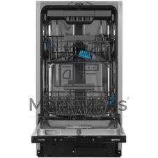 Встраиваемая посудомоечная машина Gorenje GV561D10, узкая, ширина 44.8см, полновстраиваемая, загрузка 11 комплектов