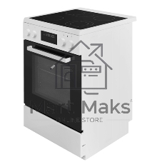 Плита электрическая Maunfeld MEC611CW09TD белый, конфорок 4 шт, духовка 59 л, 60 см x 85 см x 63 см