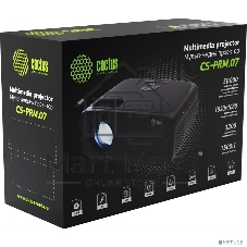 Проектор Cactus CS-PRM.07B.Full HD LCD 3200Lm LS 320Lm ANSI (1920x1080) 1500:1 ресурс лампы:30000часов 1xUSB typeA 3xHDMI 1.16кг