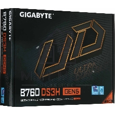 Материнская плата Gigabyte B760 DS3H GEN5, LGA 1700, Intel B760, 4xDDR5, 4xSATA, 2xM.2, 1xPCIe 5.0 x16, 4xPCIe 3.0 x16, 1xHDMI, 1xDP, 1x1Gb LAN, 1xUSB-C 20Gbps, 1xUSB-A 10Gbps, 4xUSB-A 2.0, 1xPS/2, 3x3.5 мм, 7.1, ATX