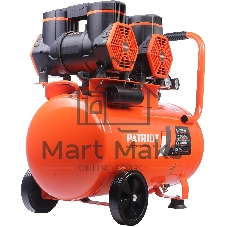 Компрессор поршневой безмасляный Patriot KDS 540 F50 (540 л/мин, 2,8 кВт, 8 бар, 50 л, 2800 об/мин, быстросъем + елочка 1/4)