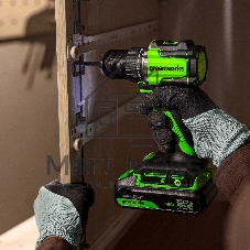Дрель-шуруповерт Greenworks DD560 аккум. патрон:быстрозажимной (3708407CUA)