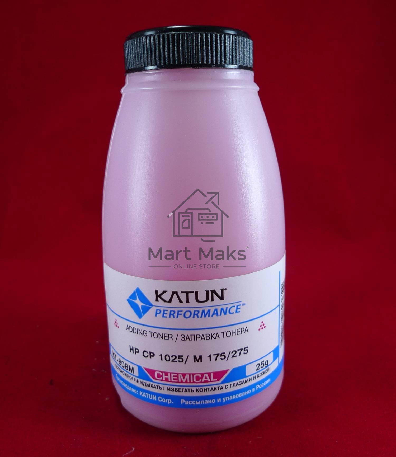 Тонер HP CP 1025/M 175/275 Magenta, химический (фл.25г.) Katun фас. Россия