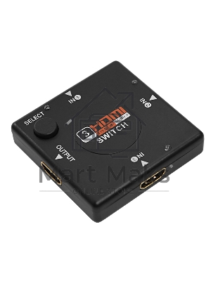 Переключатель гнездо HDMI на 3 гнезда HDMI, без питания, пластик Rexant