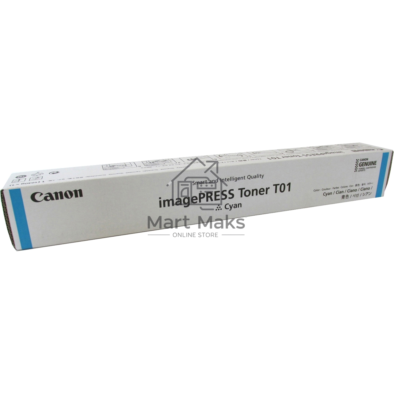 Картридж лазерный Canon TONER T01 голубой (59 500 стр.) для Canon imagePRESS C710, C810, C910