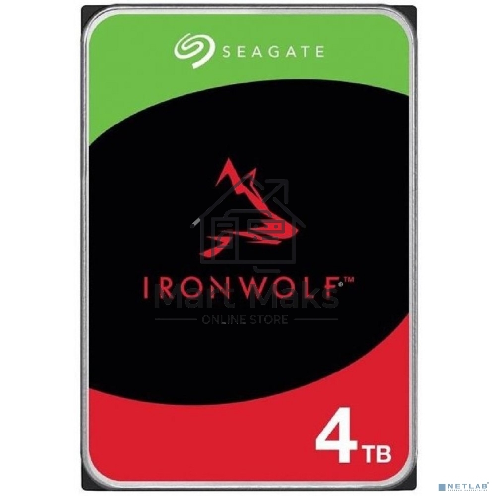 Жесткий диск Seagate 4TB Ironwolf (ST4000VN006) SATA 6.0Gb/s, 5400 rpm, 256mb buffer, 3.5